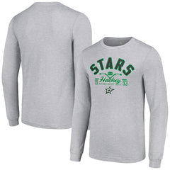 Dallas Stars Starter Puck Long Sleeve T-Shirt - Heather Gray | NHL online
