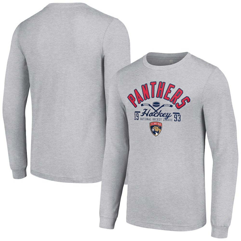 Florida Panthers Starter Puck Long Sleeve T-Shirt - Heather Gray | NHL online
