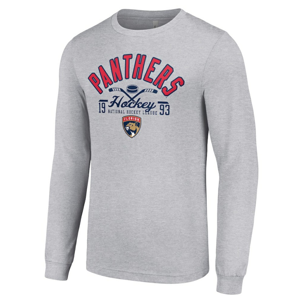 Florida Panthers Starter Puck Long Sleeve T-Shirt - Heather Gray | NHL online