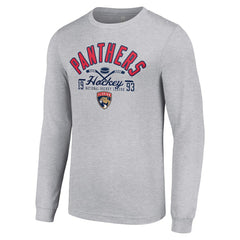 Florida Panthers Starter Puck Long Sleeve T-Shirt - Heather Gray | NHL online