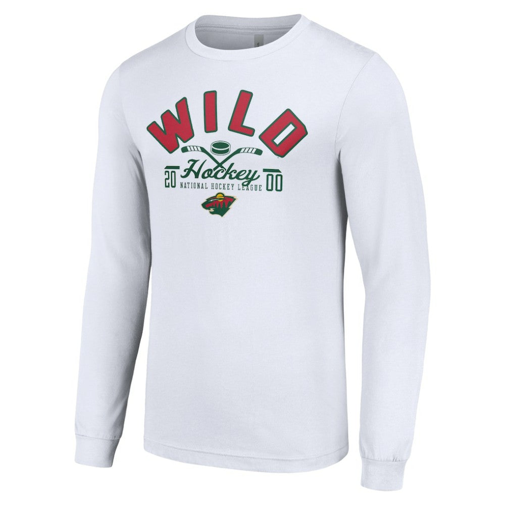 Minnesota Wild Starter Puck Long Sleeve T-Shirt - White | NHL sale