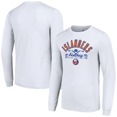 New York Islanders Starter Puck Long Sleeve T-Shirt - White | NHL sale