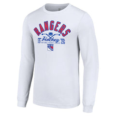 New York Rangers Starter Puck Long Sleeve T-Shirt - White | NHL sale