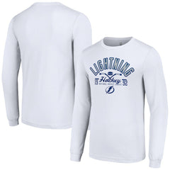 Tampa Bay Lightning Starter Puck Long Sleeve T-Shirt - White | NHL discount