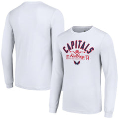 Washington Capitals Starter Puck Long Sleeve T-Shirt - White | NHL discount