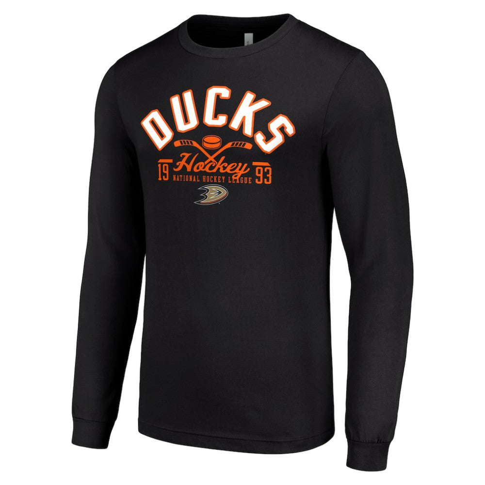 Anaheim Ducks Starter Puck Long Sleeve T-Shirt - Black | NHL online