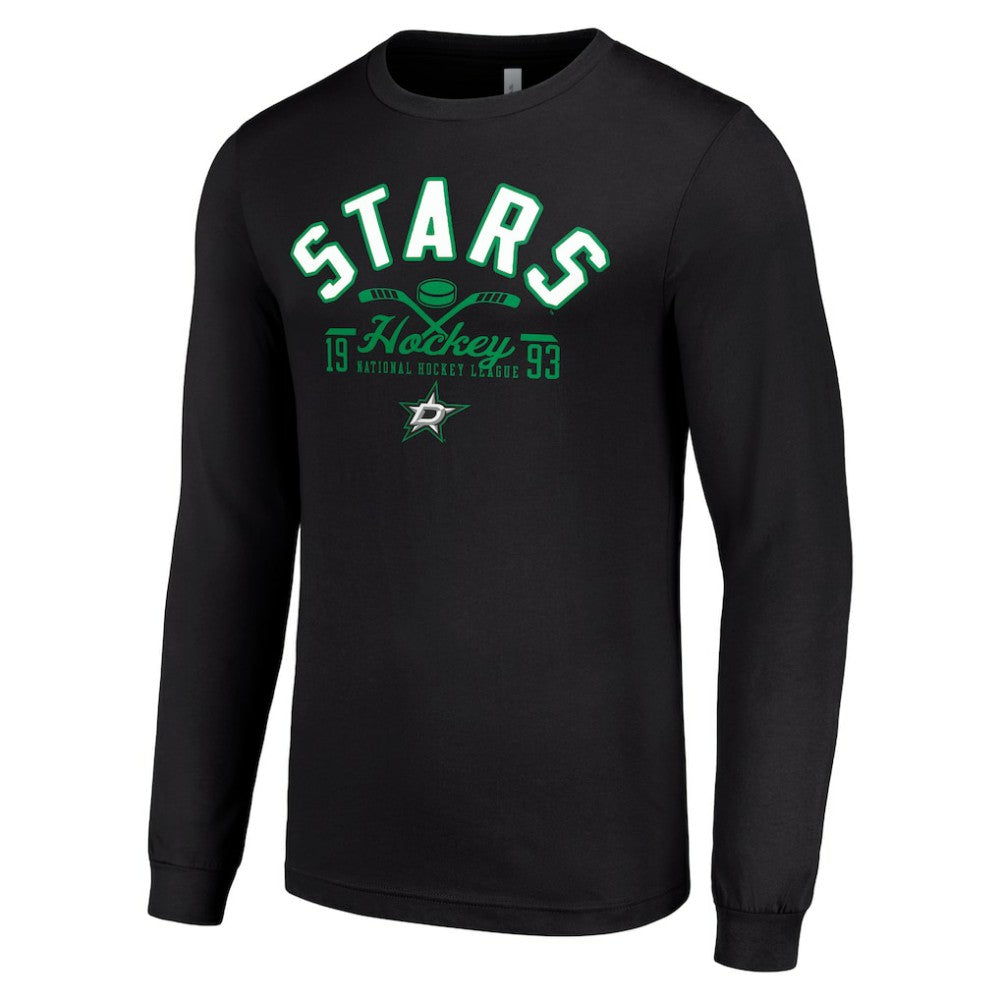 Dallas Stars Starter Puck Long Sleeve T-Shirt - Black | NHL Clearance
