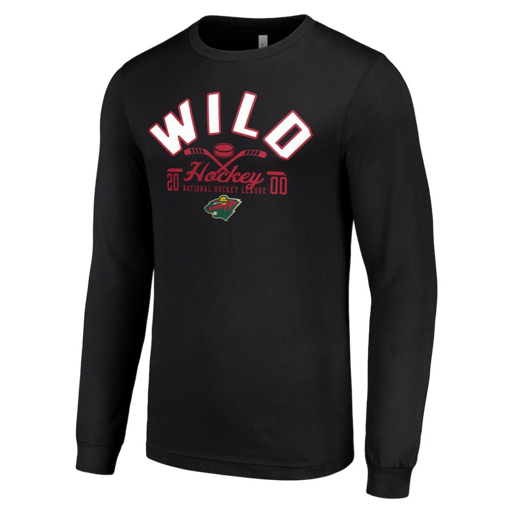 Minnesota Wild Starter Puck Long Sleeve T-Shirt - Black | NHL online