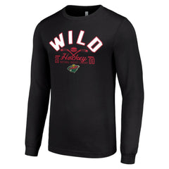 Minnesota Wild Starter Puck Long Sleeve T-Shirt - Black | NHL online