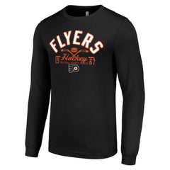 Philadelphia Flyers Starter Puck Long Sleeve T-Shirt - Black | NHL on sale