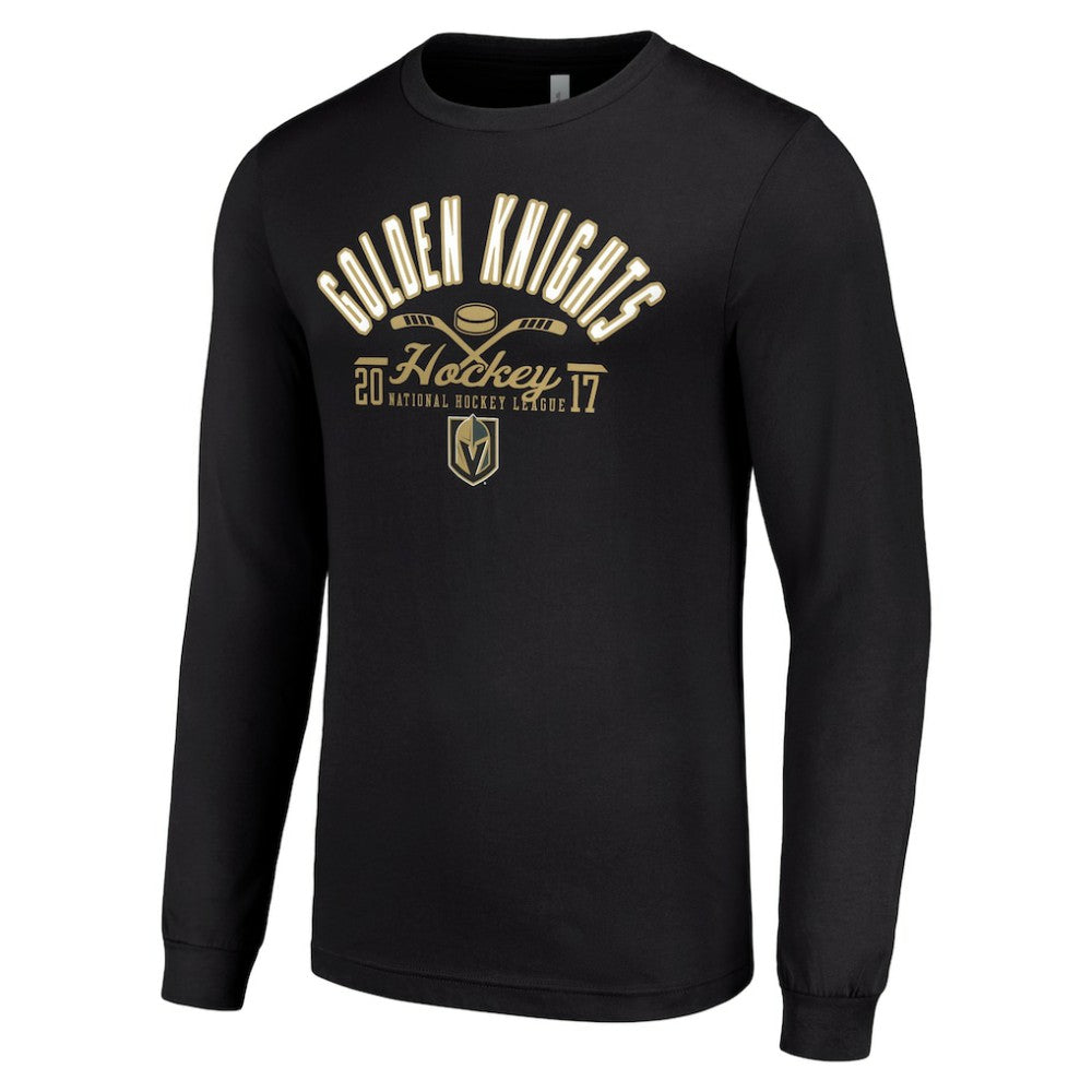 Vegas Golden Knights Starter Puck Long Sleeve T-Shirt - Black | NHL sale