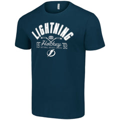 Tampa Bay Lightning Starter Half Puck T-Shirt - Navy | NHL Clearance