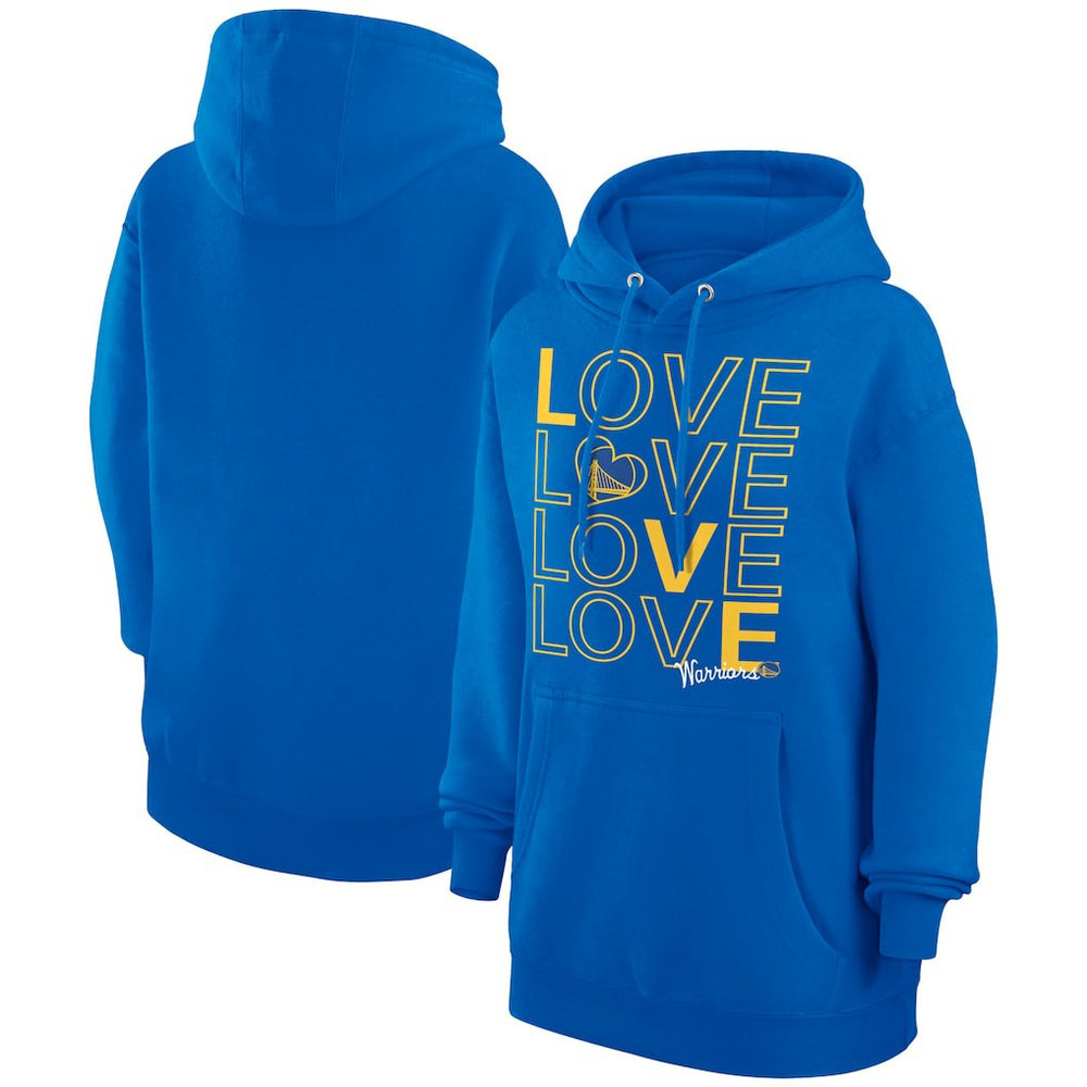 Golden State Warriors G-III 4Her by Carl Banks Women's Basketball Love Fleece Pullover Hoodie Royal