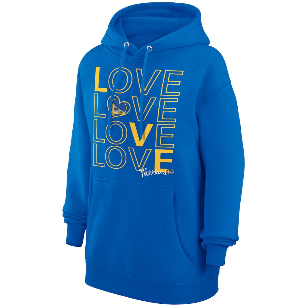 Golden State Warriors G-III 4Her by Carl Banks Women's Basketball Love Fleece Pullover Hoodie Royal
