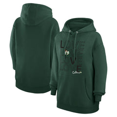 Boston Celtics G-III 4Her by Carl Banks Women's Basketball Love Fleece Pullover Hoodie Green