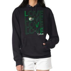 Boston Celtics G-III 4Her by Carl Banks Women's Basketball Love Fleece Pullover Hoodie Black