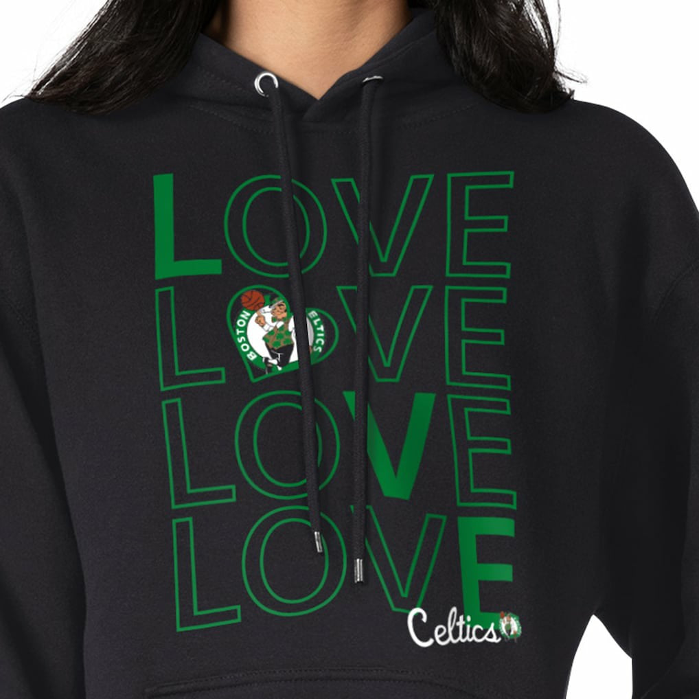 Boston Celtics G-III 4Her by Carl Banks Women's Basketball Love Fleece Pullover Hoodie Black
