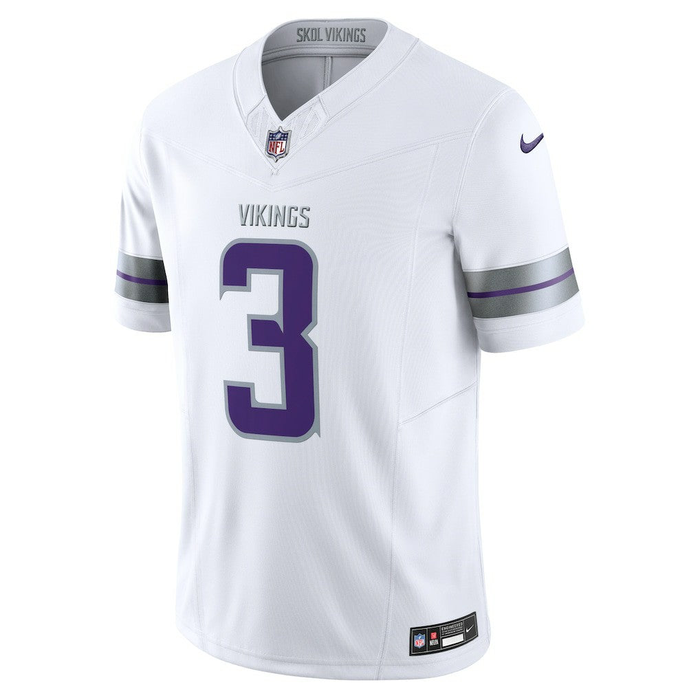 Jordan Addison Minnesota Vikings Alternate Vapor F.U.S.E. Limited Jersey - White - Nike