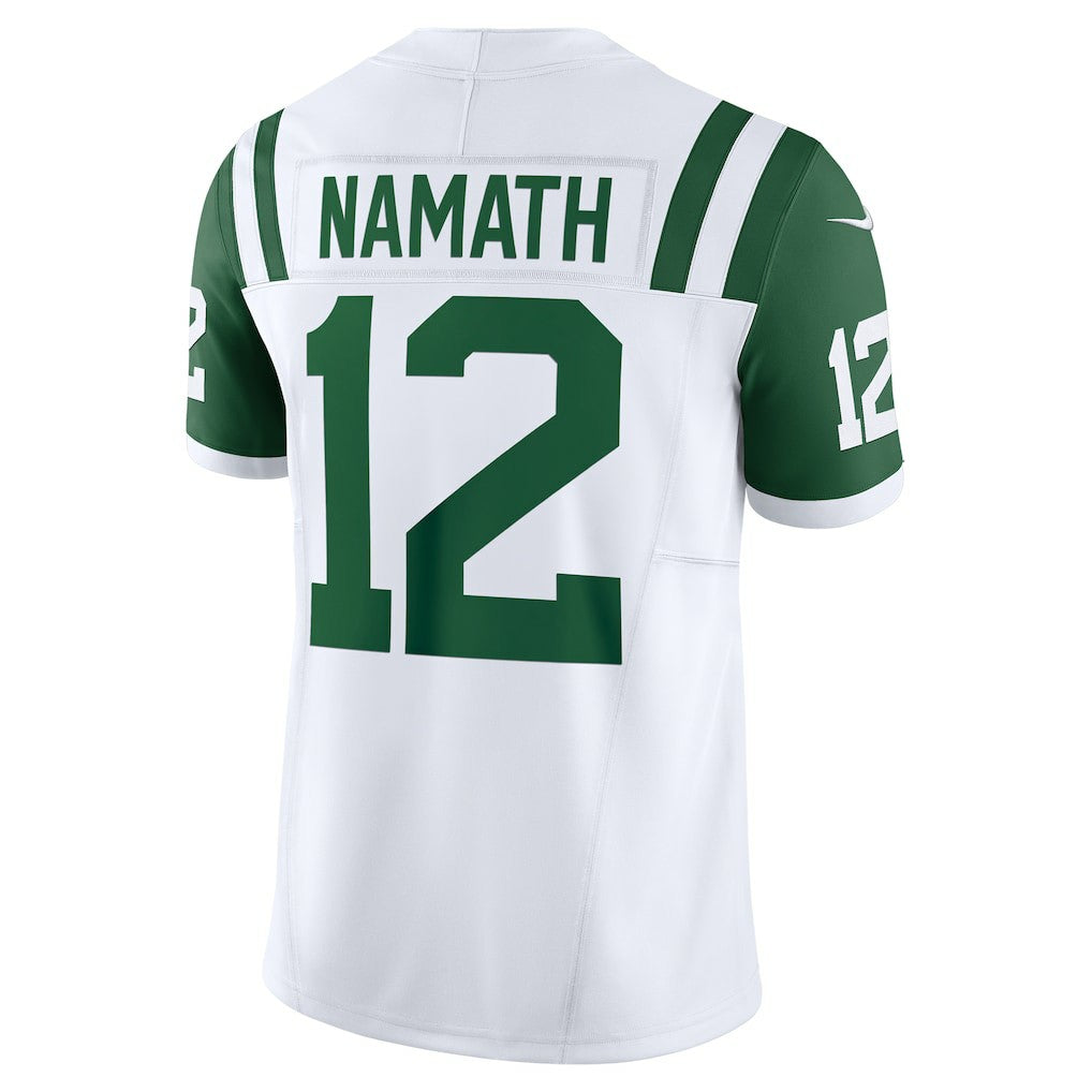 Joe Namath New York Jets Classic Alternate Vapor F.U.S.E. Retired Player Limited Jersey - White - Nike
