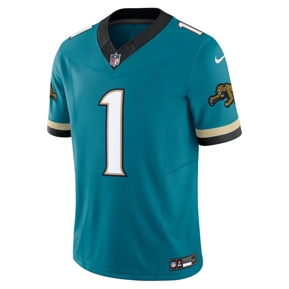 Travis Etienne Jacksonville Jaguars Prowler Throwback Vapor F.U.S.E. Limited Jersey - Teal - Nike