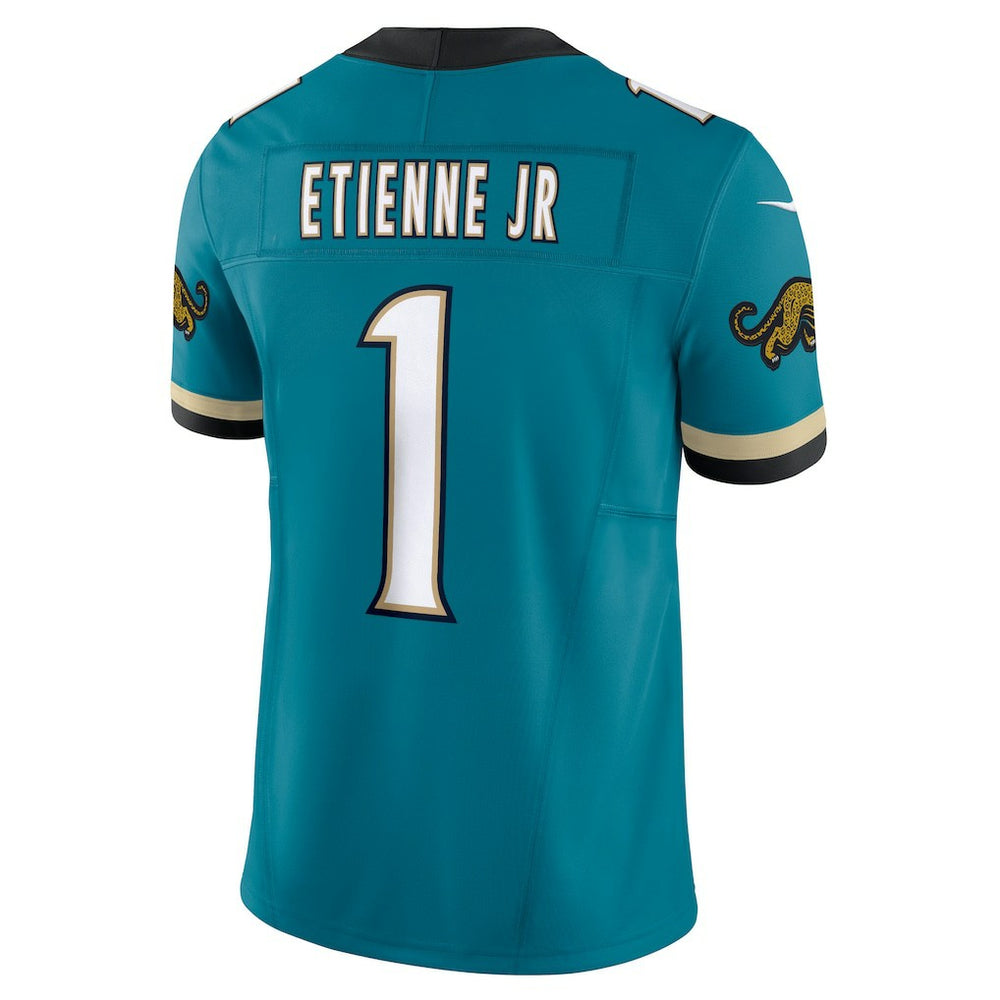 Travis Etienne Jacksonville Jaguars Prowler Throwback Vapor F.U.S.E. Limited Jersey - Teal - Nike
