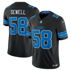 Penei Sewell Detroit Lions Vapor F.U.S.E. Alternate Limited Jersey - Black - Nike