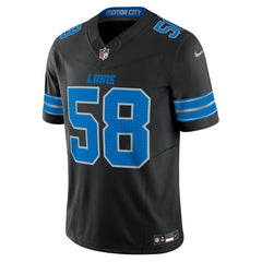 Penei Sewell Detroit Lions Vapor F.U.S.E. Alternate Limited Jersey - Black - Nike