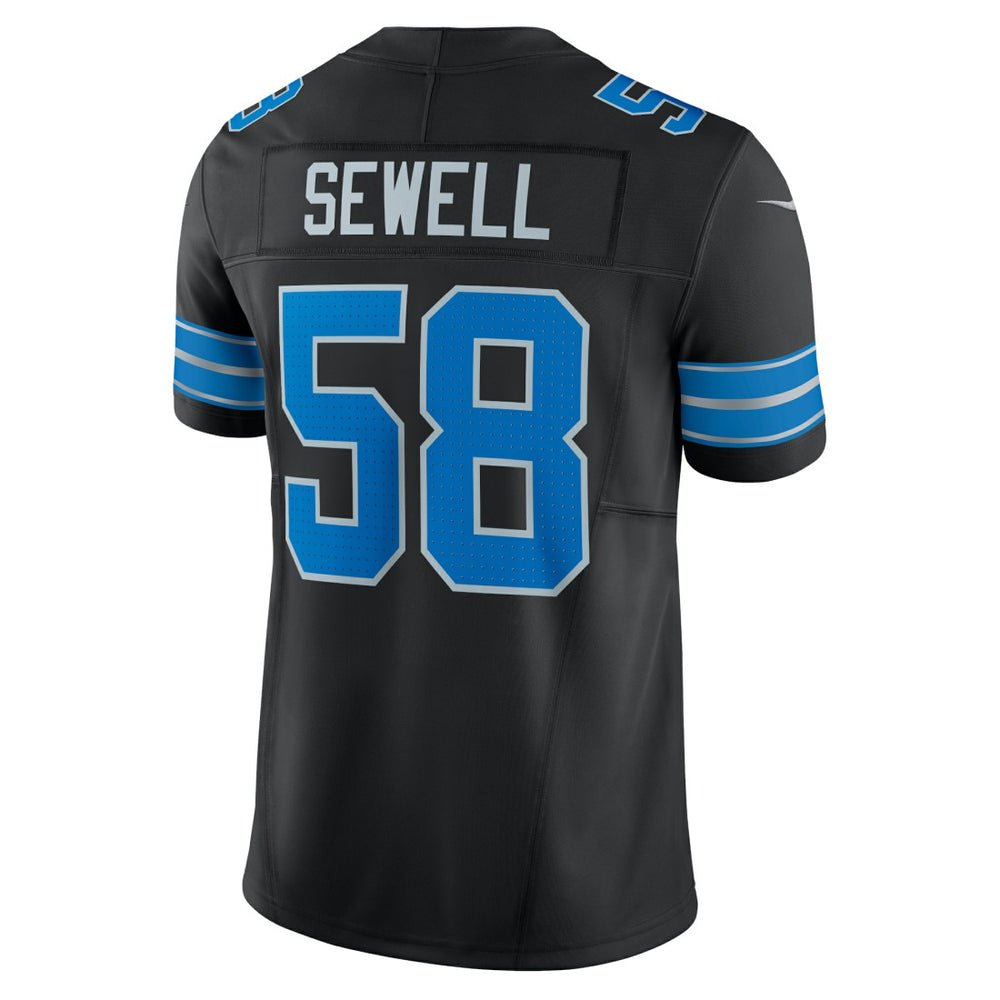 Penei Sewell Detroit Lions Vapor F.U.S.E. Alternate Limited Jersey - Black - Nike