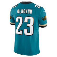 Foye Oluokun Jacksonville Jaguars Prowler Throwback Vapor F.U.S.E. Limited Jersey - Teal - Nike