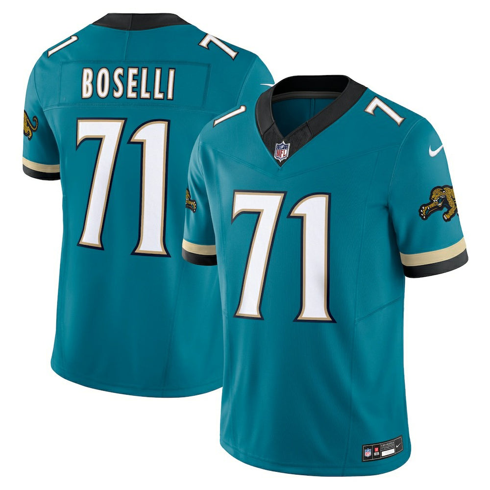 Tony Boselli Jacksonville Jaguars Prowler Throwback Vapor F.U.S.E. Limited Retired Player Jersey - Teal - Nike