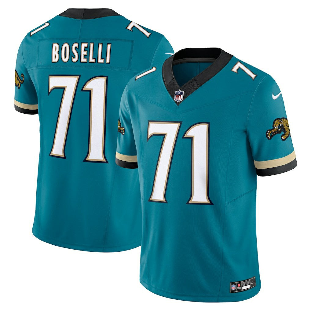 Tony Boselli Jacksonville Jaguars Prowler Throwback Vapor F.U.S.E. Limited Retired Player Jersey - Teal - Nike
