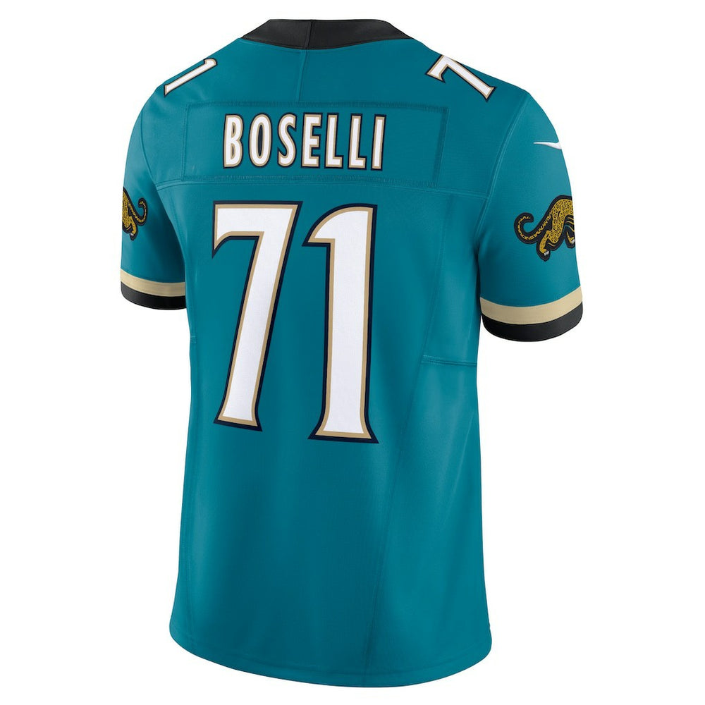 Tony Boselli Jacksonville Jaguars Prowler Throwback Vapor F.U.S.E. Limited Retired Player Jersey - Teal - Nike