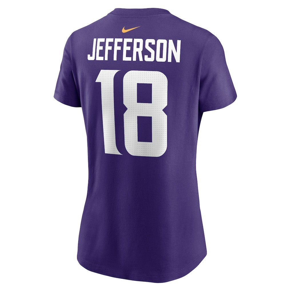 Justin Jefferson Minnesota Vikings Women's Player Name & Number T-Shirt - Purple - Nike