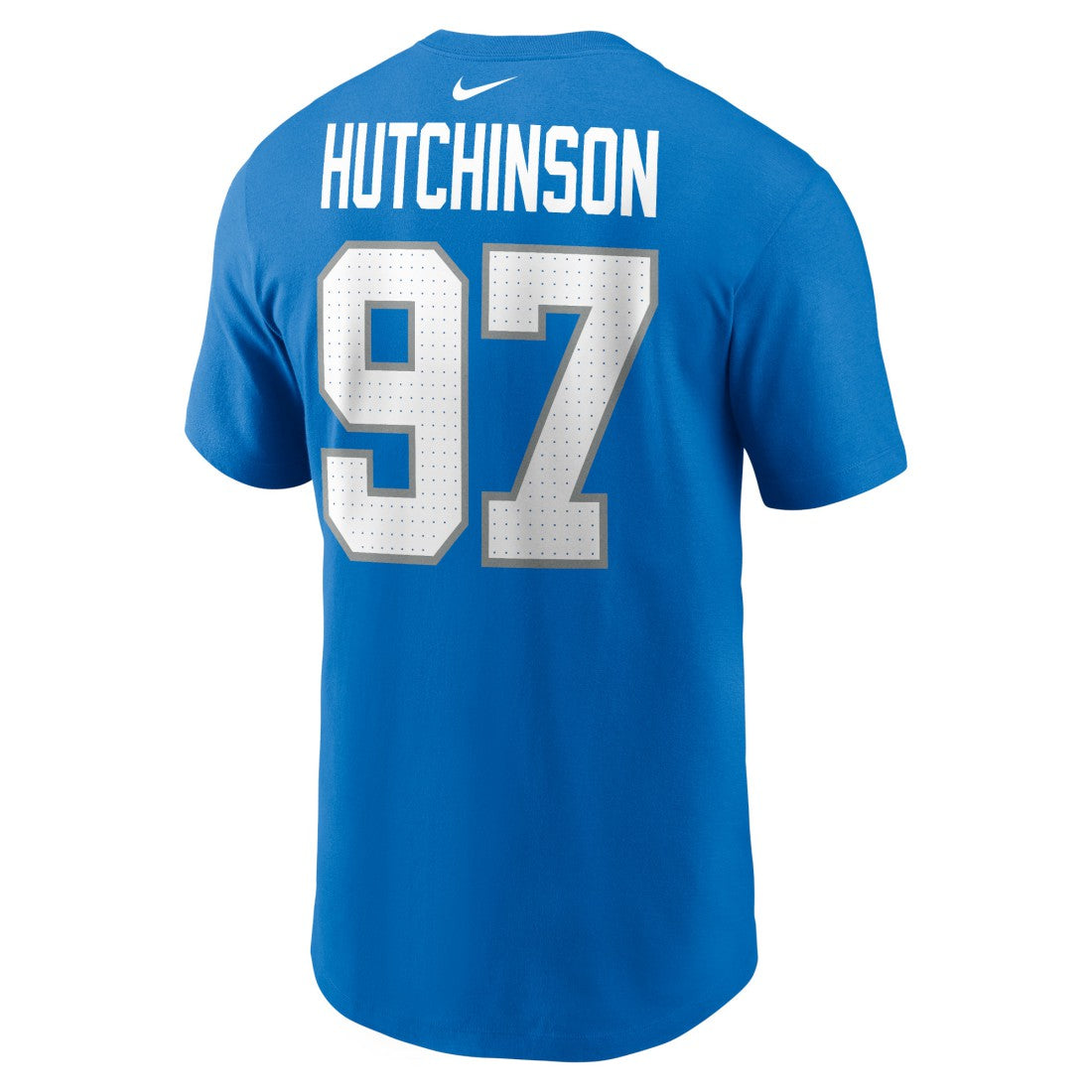 Aidan Hutchinson Detroit Lions Name & Number T-Shirt - Blue - Nike