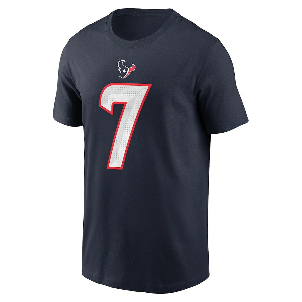 C.J. Stroud Houston Texans Player Name & Number T-Shirt - Navy - Nike