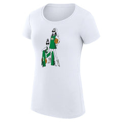 Boston Celtics G-III 4Her by Carl Banks Women's Super-Slim Fit Lightweight Basketball Girls T-Shirt White