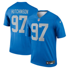 Aidan Hutchinson Detroit Lions Legend Player Performance Top - Blue - Nike