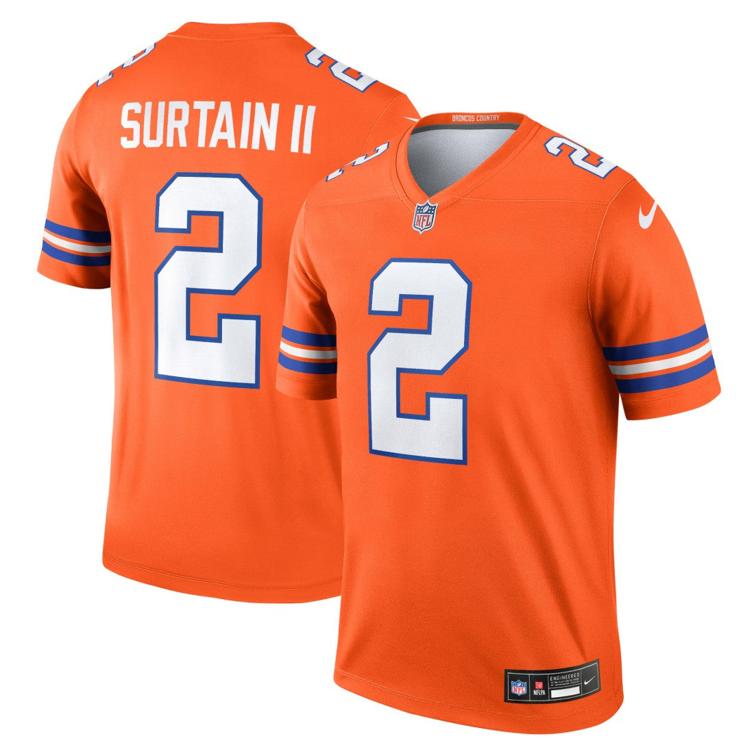 Patrick Surtain II Denver Broncos Legend Player Performance Top - Orange - Nike