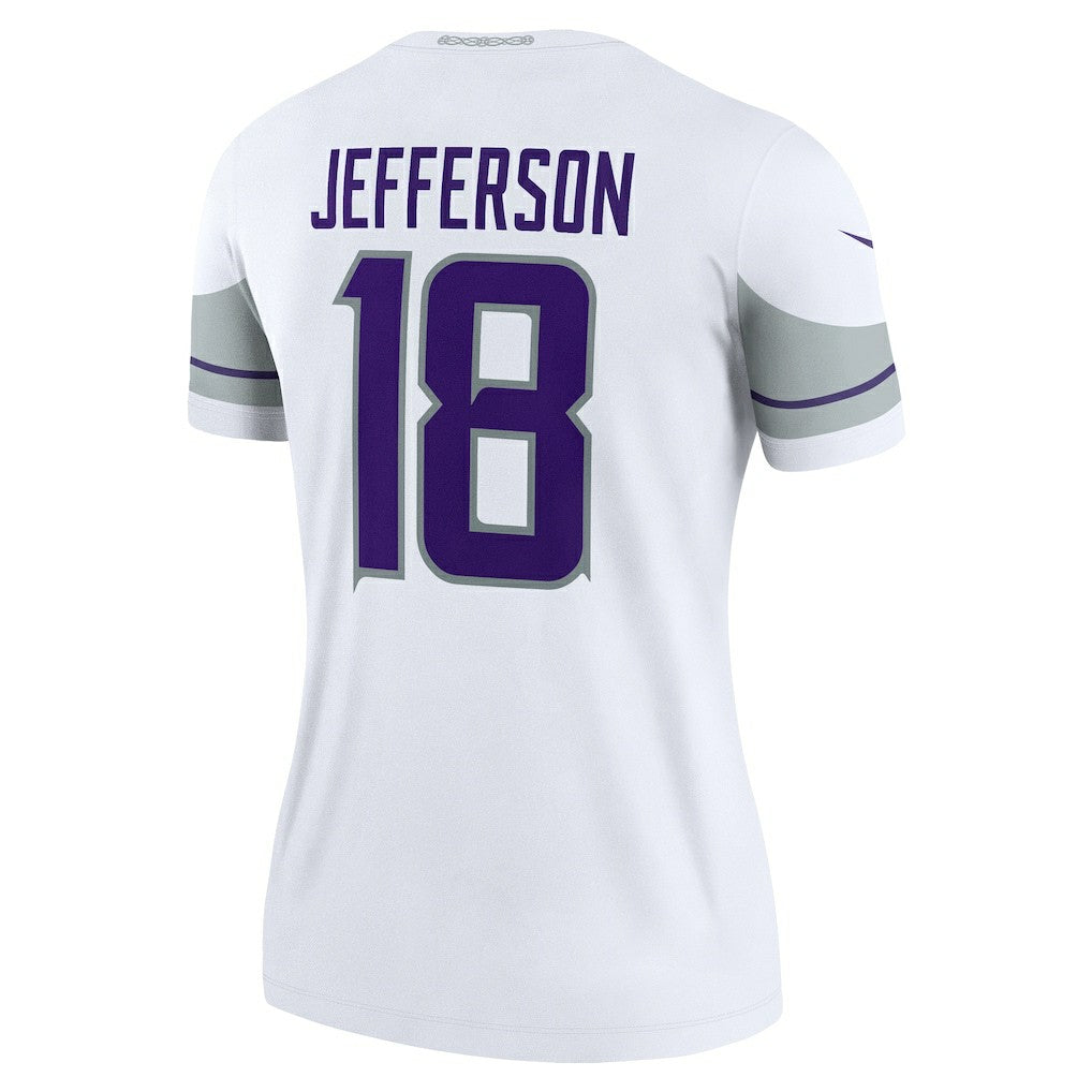 Justin Jefferson Minnesota Vikings Women's Alternate Legend Player Performance Top - White - Nike