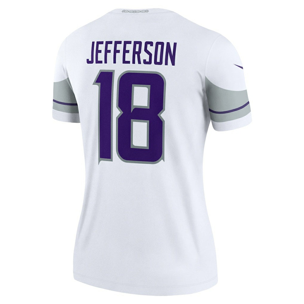 Justin Jefferson Minnesota Vikings Women's Alternate Legend Player Performance Top - White - Nike