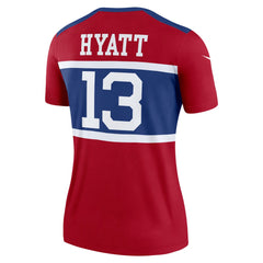 Jalin Hyatt New York Giants Women's Alternate Legend Player Performance Top - Red - Nike