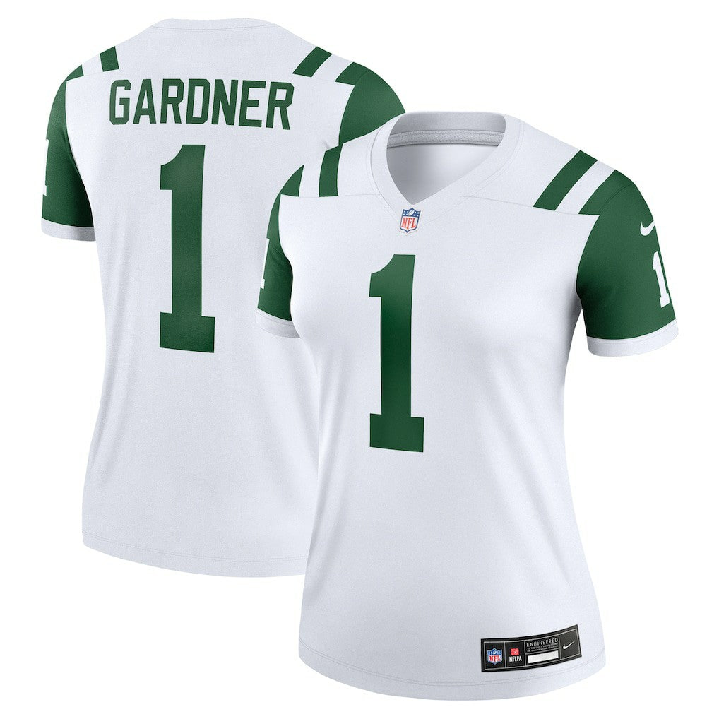 Ahmad Sauce Gardner New York Jets Women's Alternate Legend Player Performance Top - Classic Alternate White - Nike