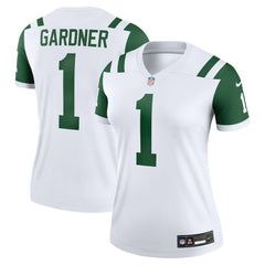 Ahmad Sauce Gardner New York Jets Women's Alternate Legend Player Performance Top - Classic Alternate White - Nike