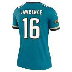 Trevor Lawrence Jacksonville Jaguars Women's Alternate Legend Player Performance Top - Prowler Throwback Teal - Nike