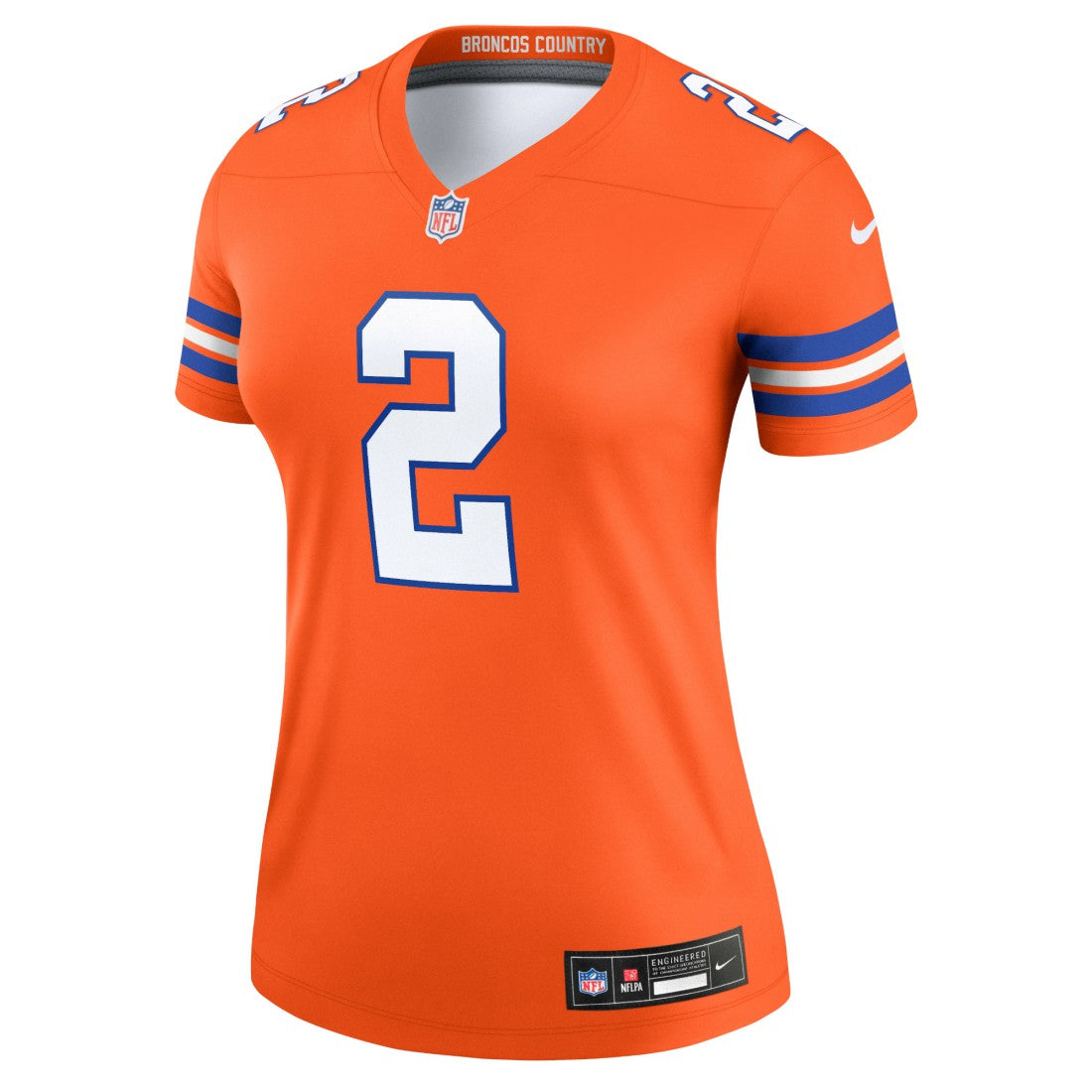 Patrick Surtain II Denver Broncos Women's Alternate Legend Player Performance Top - Mile High Collection 1977 Throwback Orange - Nike