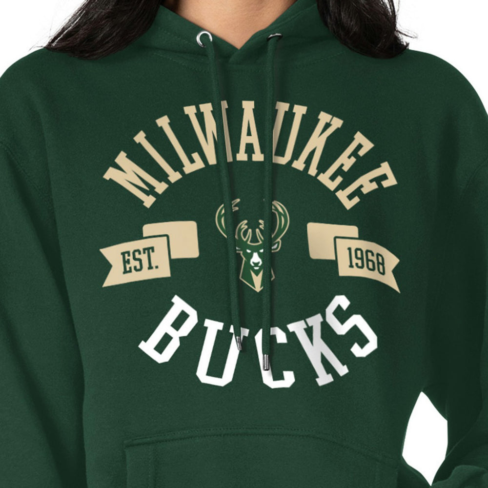 Milwaukee Bucks G-III 4Her by Carl Banks Women's City Pullover Hoodie Green