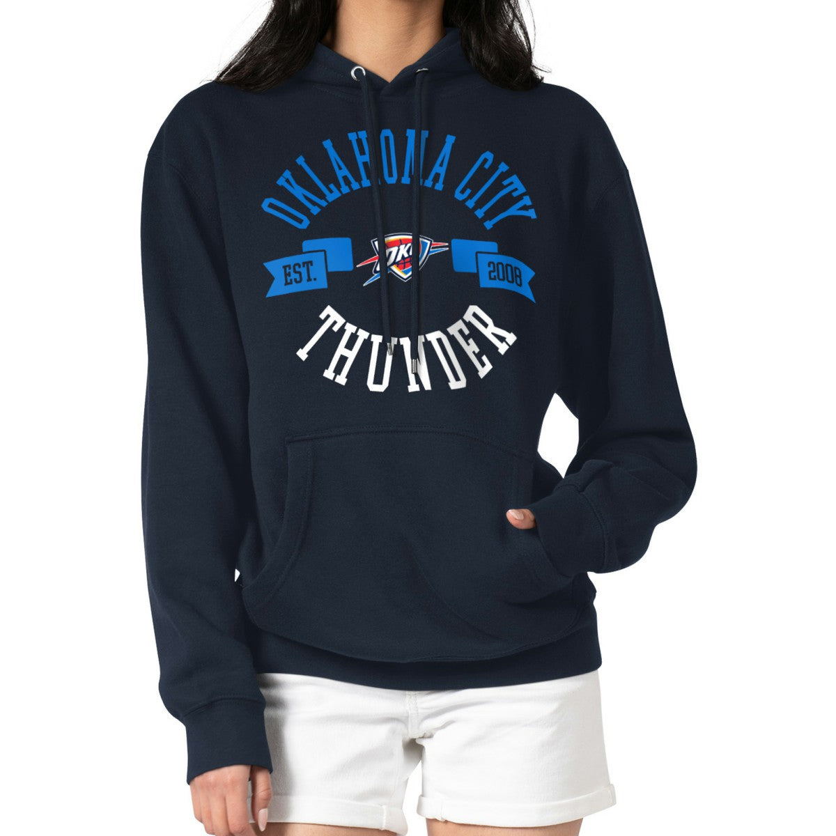 Oklahoma City Thunder G-III 4Her by Carl Banks Women's City Pullover Hoodie Navy