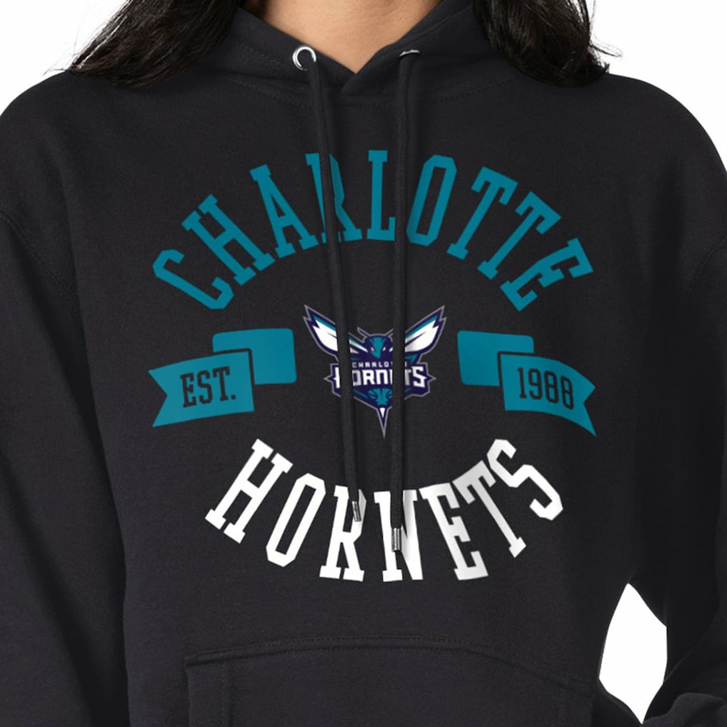 Charlotte Hornets G-III 4Her by Carl Banks Women's City Pullover Hoodie Black
