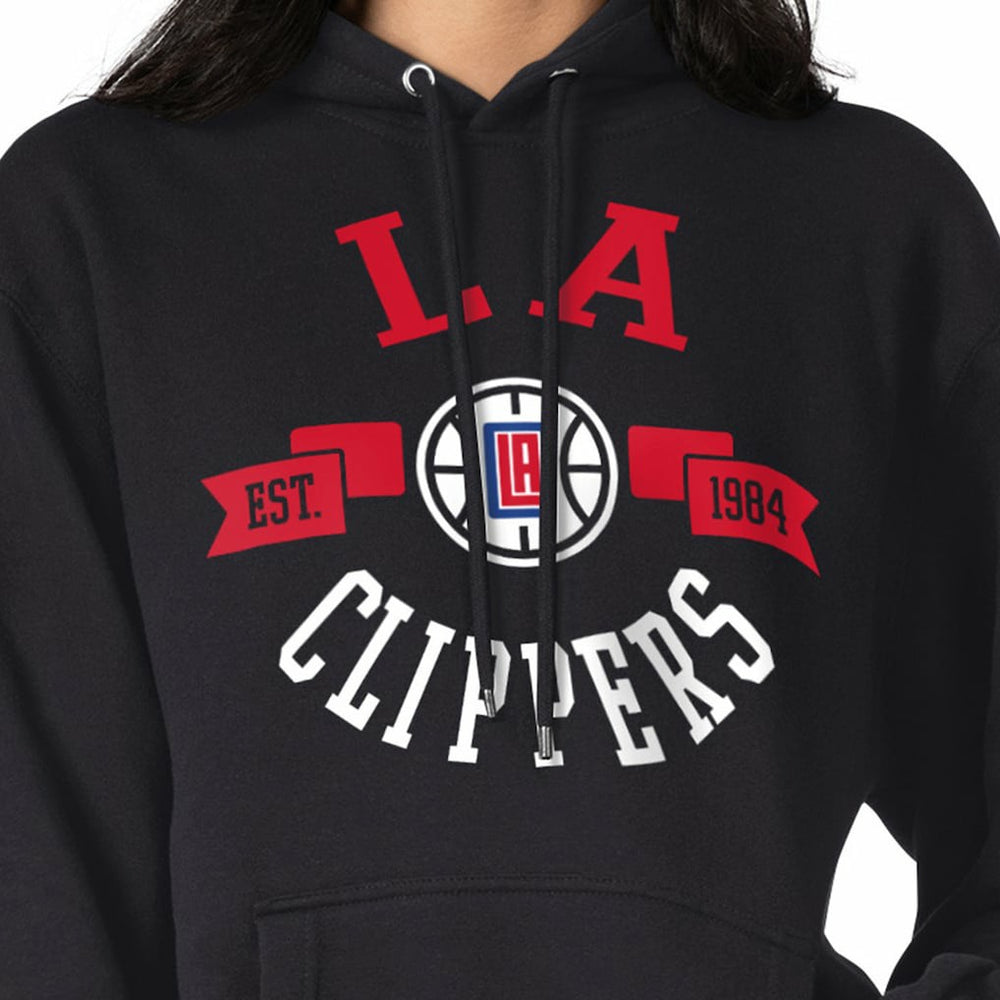 LA Clippers G-III 4Her by Carl Banks Women's City Pullover Hoodie Black
