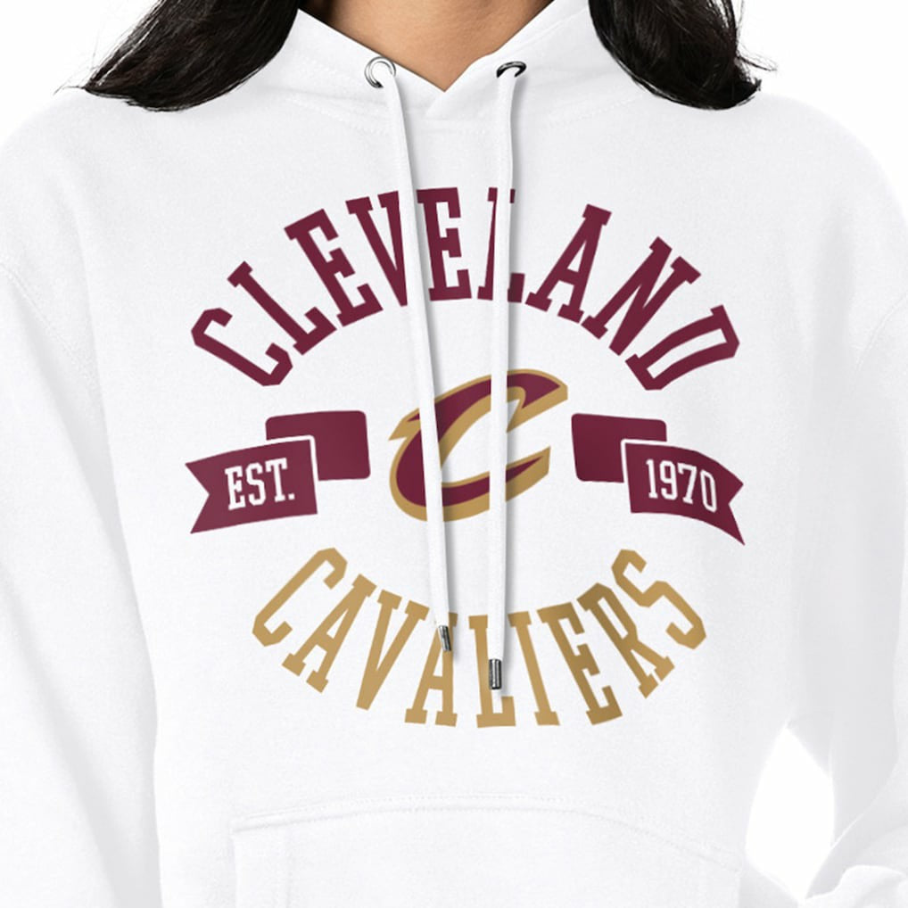 Cleveland Cavaliers G-III 4Her by Carl Banks Women's City Pullover Hoodie White
